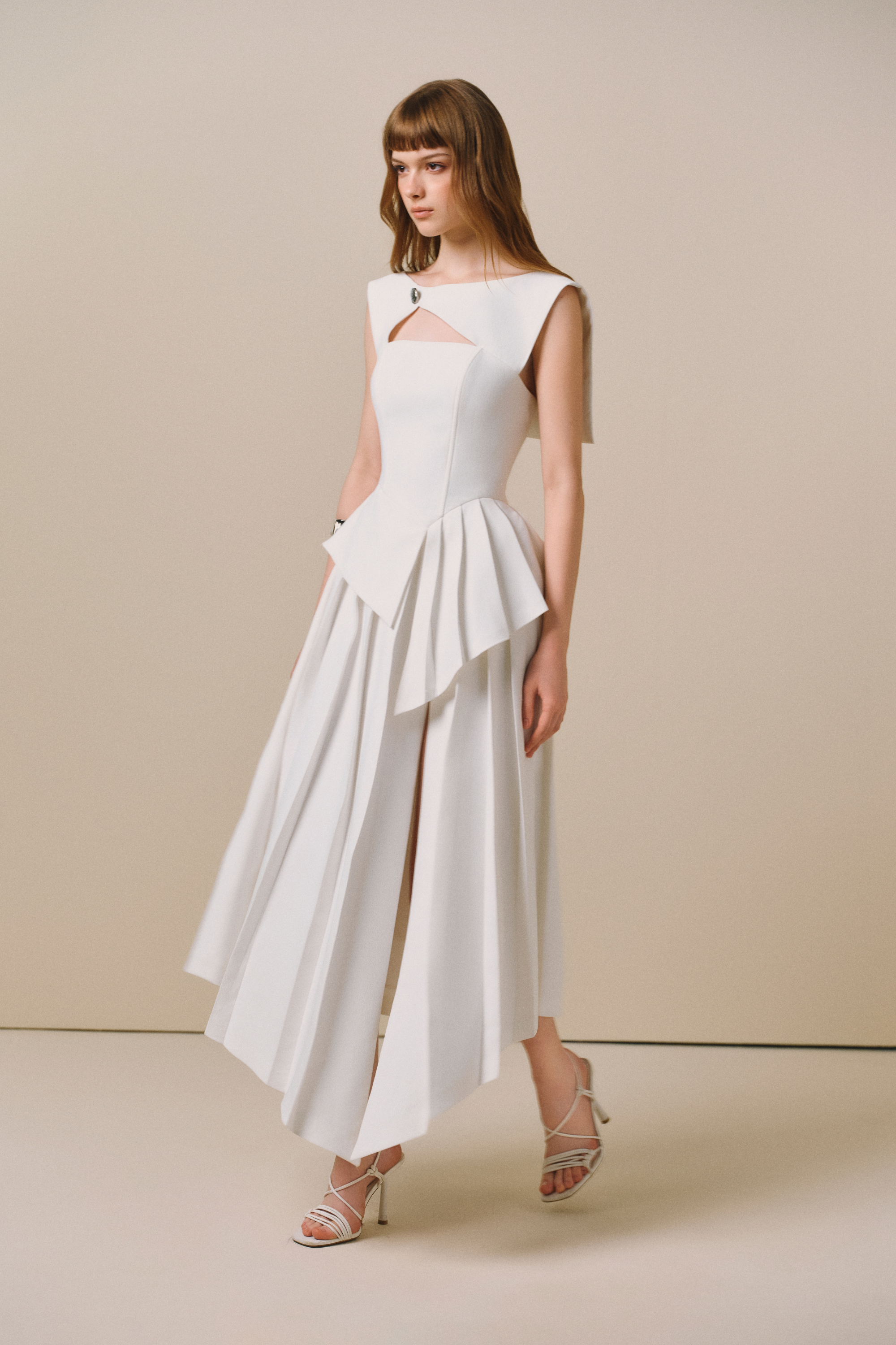 SOLER Cut-Out Midi Dress