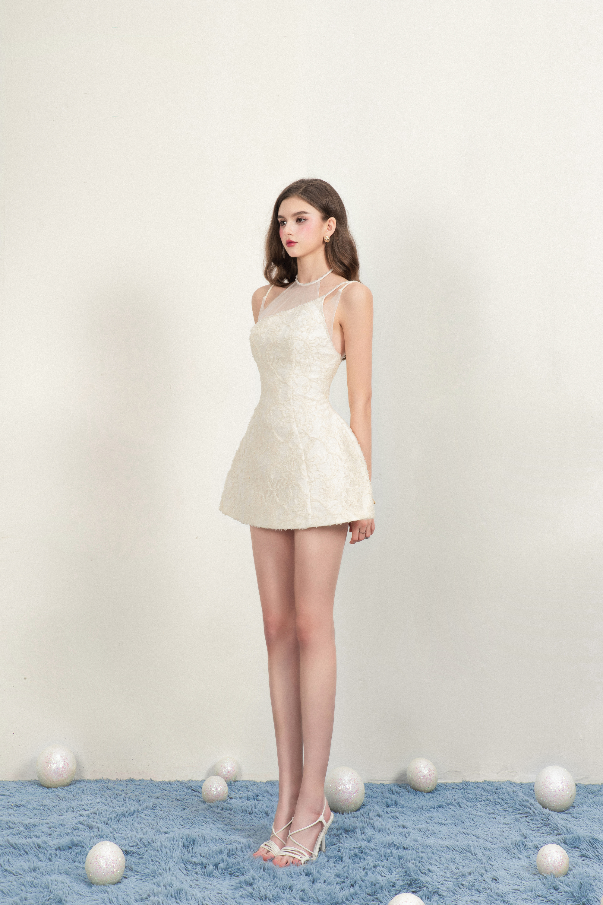 CARTI Lace Mini Dress