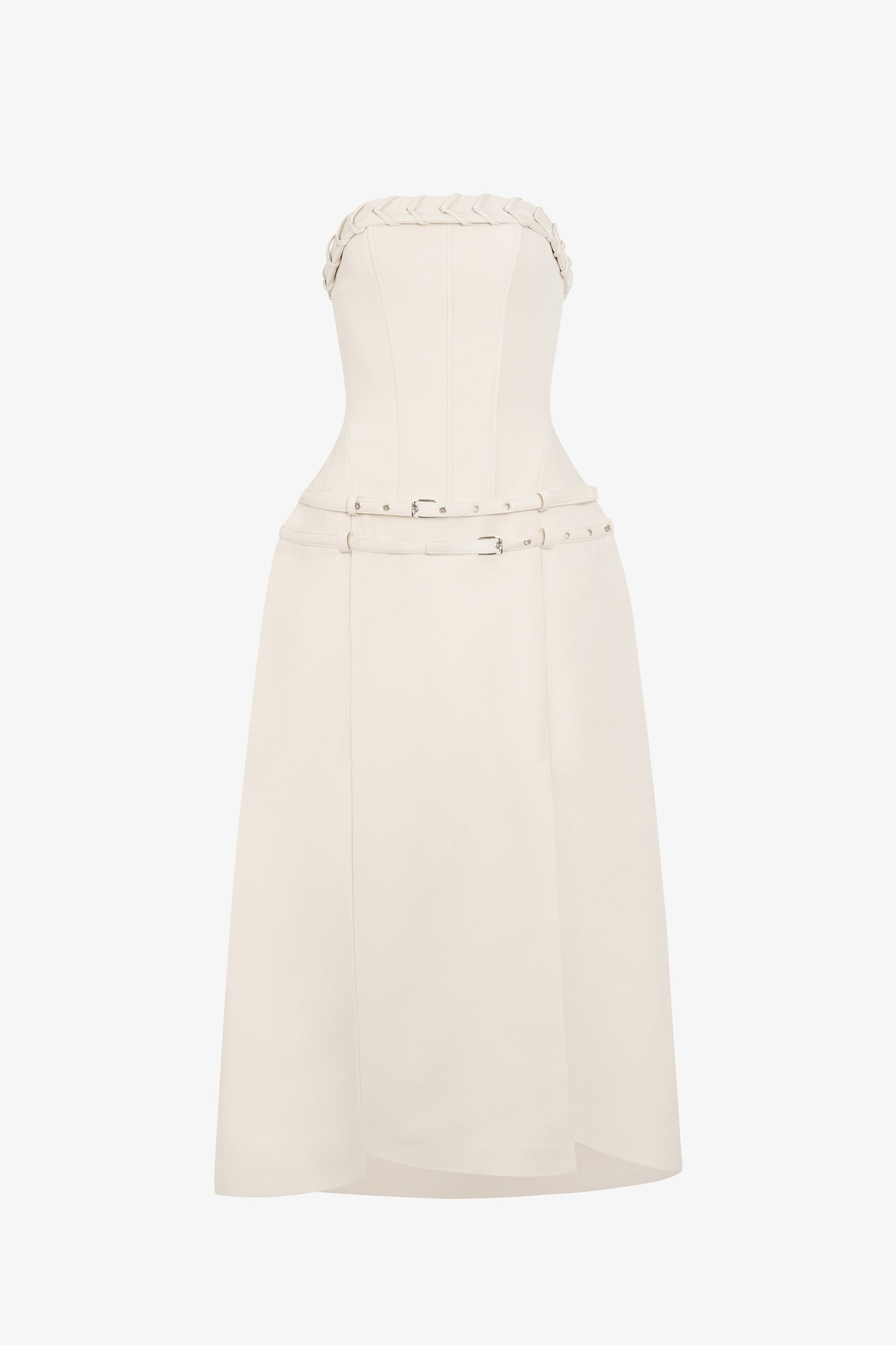 Cosette Strapless Corset Midi Dress