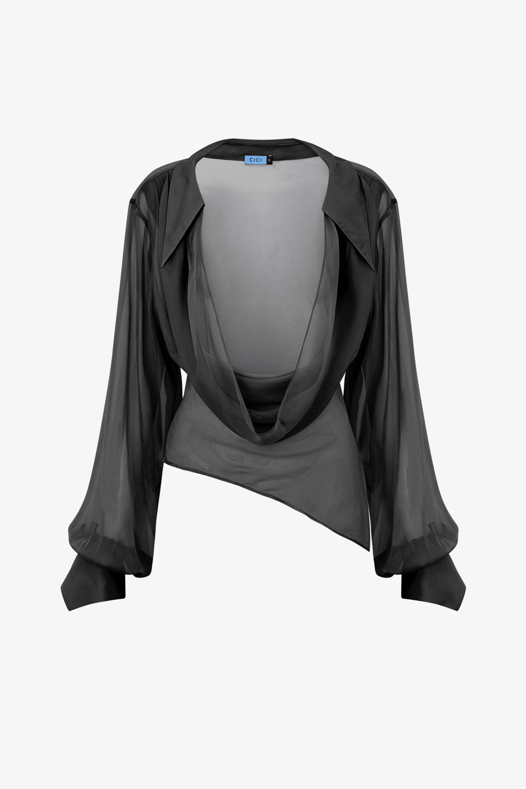 Fera Chiffon Overlay Blouse
