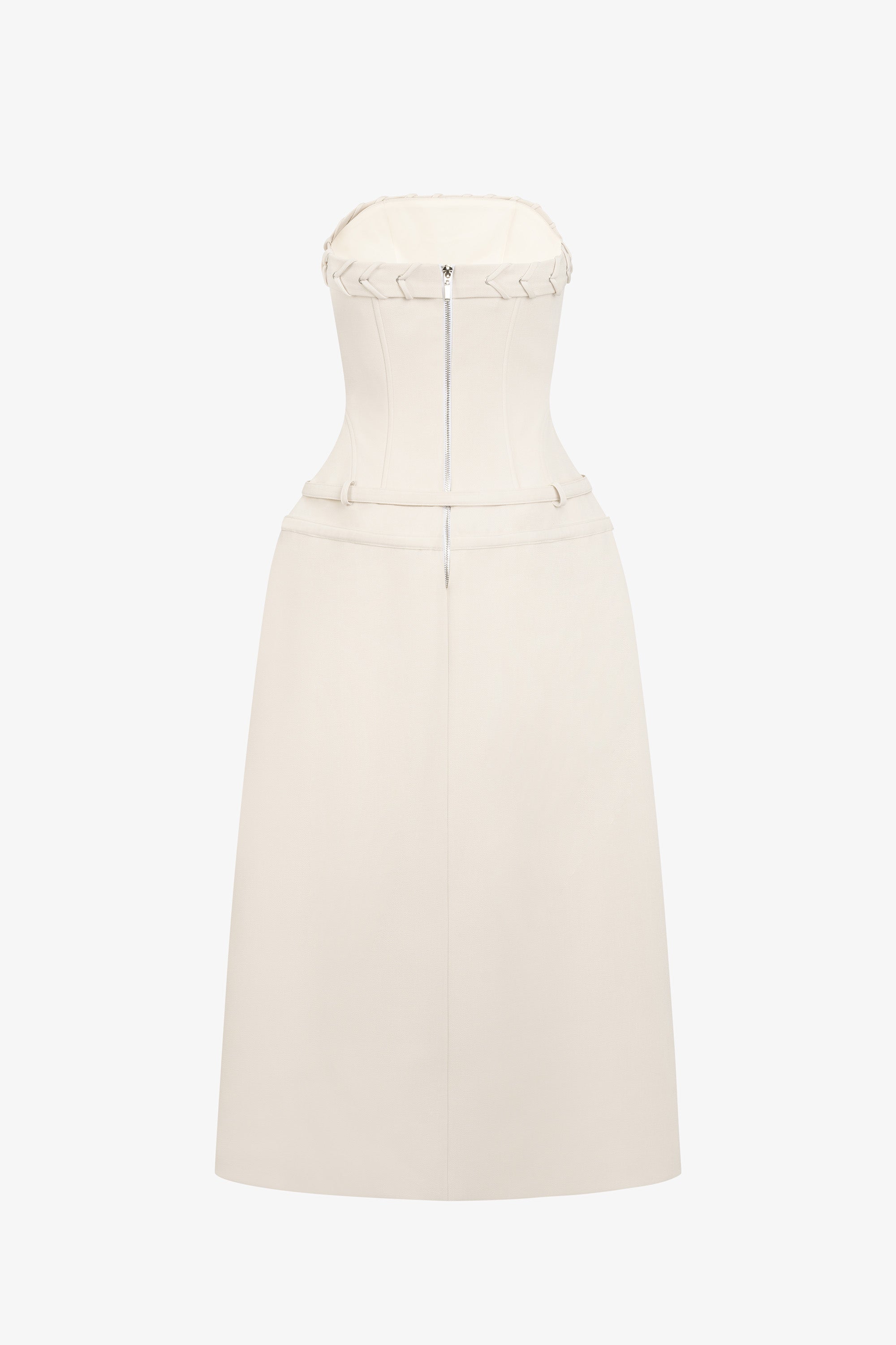 Cosette Strapless Corset Midi Dress