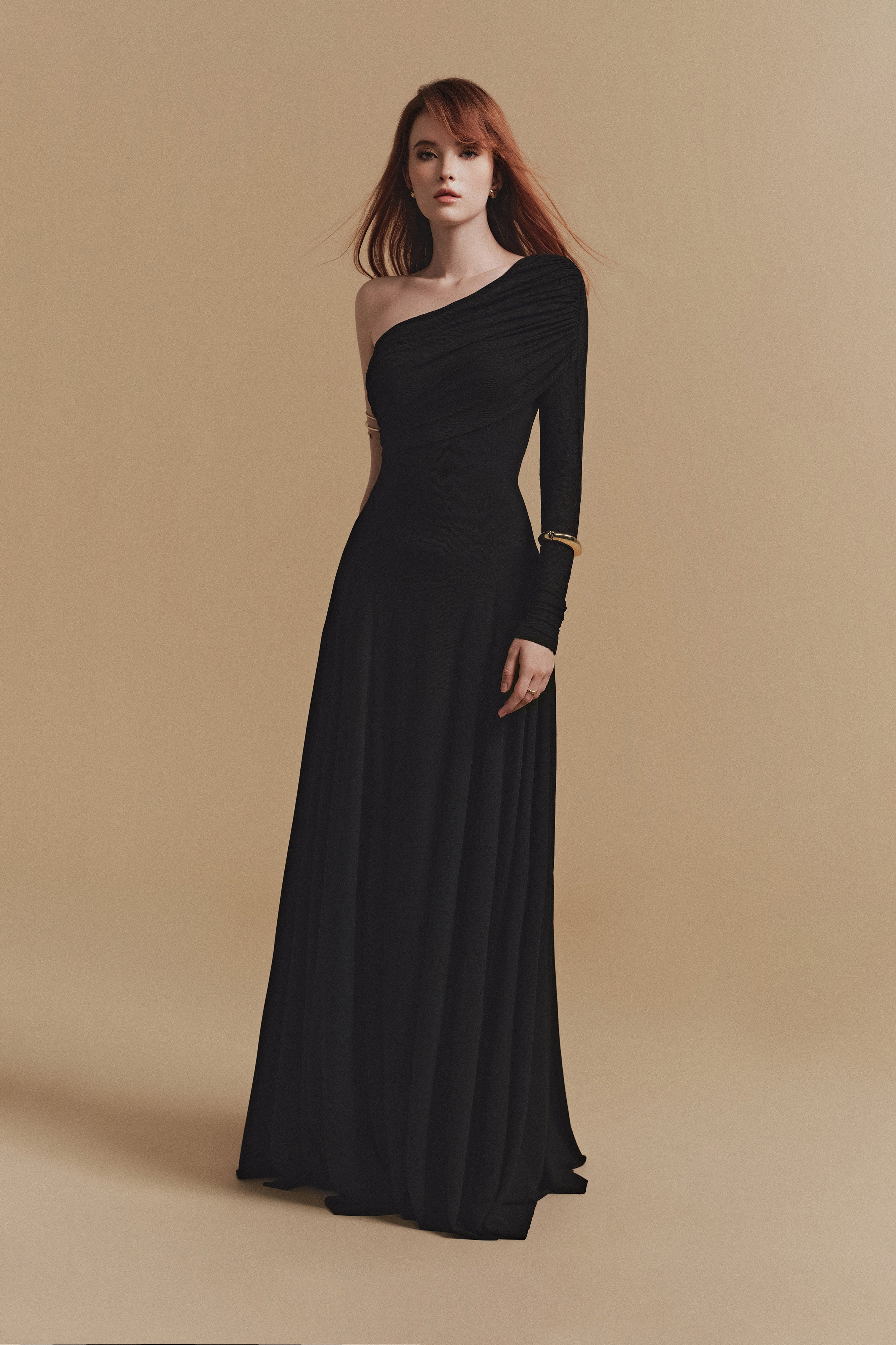 ROSALIE Maxi Dress with Cape