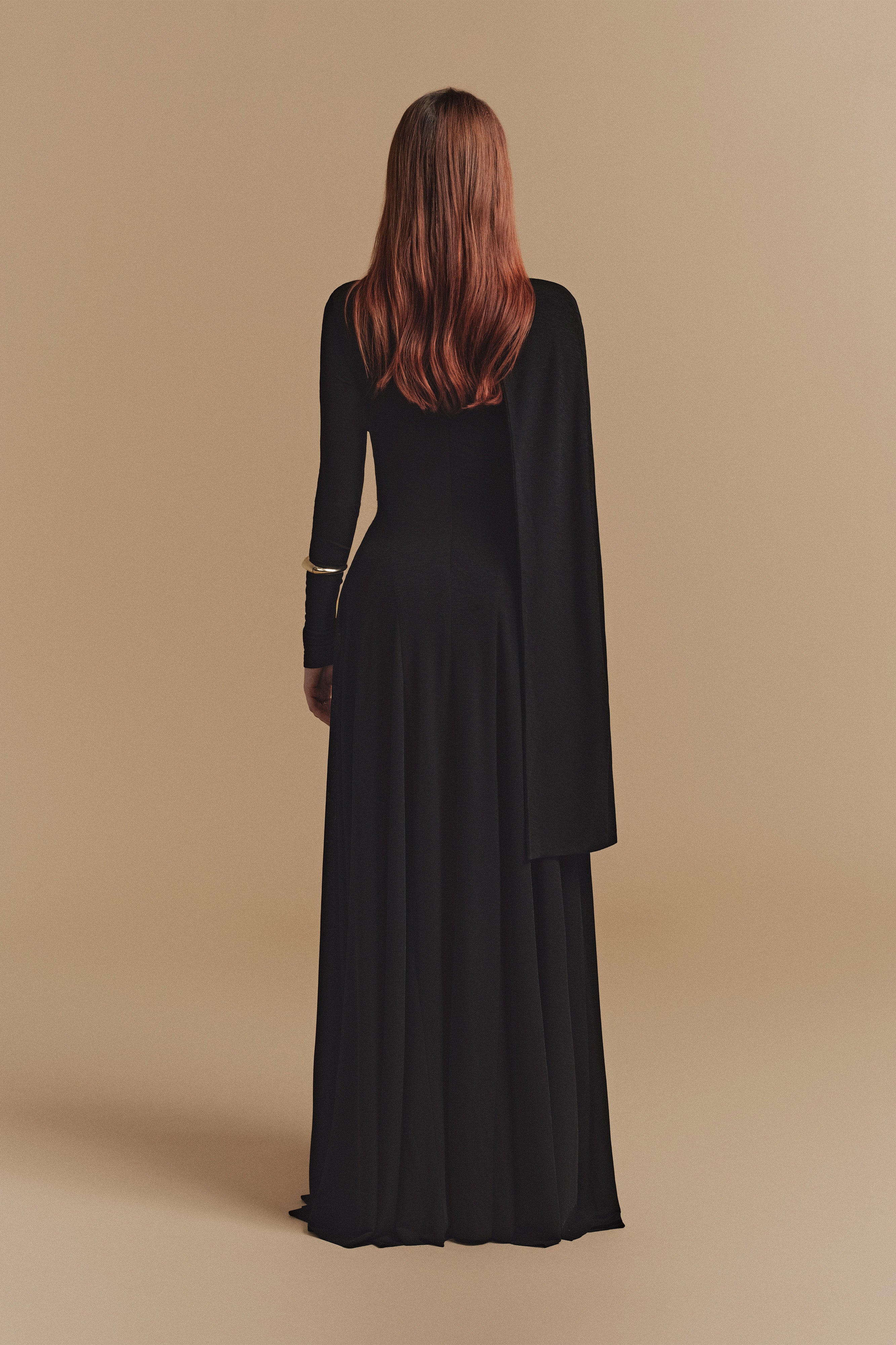 ROSALIE Maxi Dress with Cape