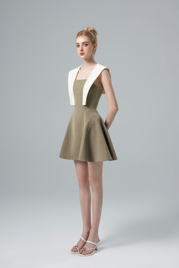 Amalfi Two-tone Mini Dress