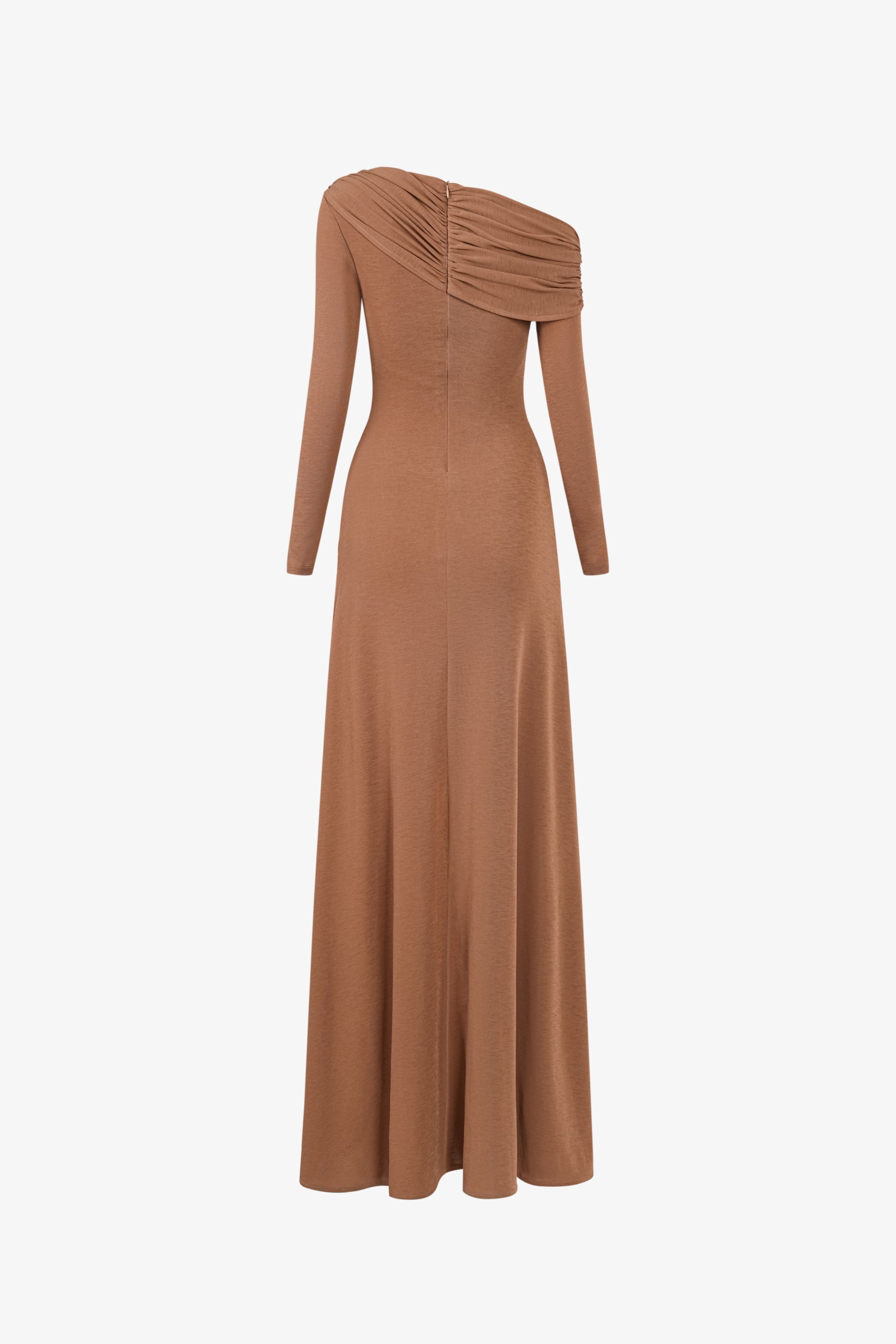 ROCHEL Asymmetric Long sleeve Maxi Dress