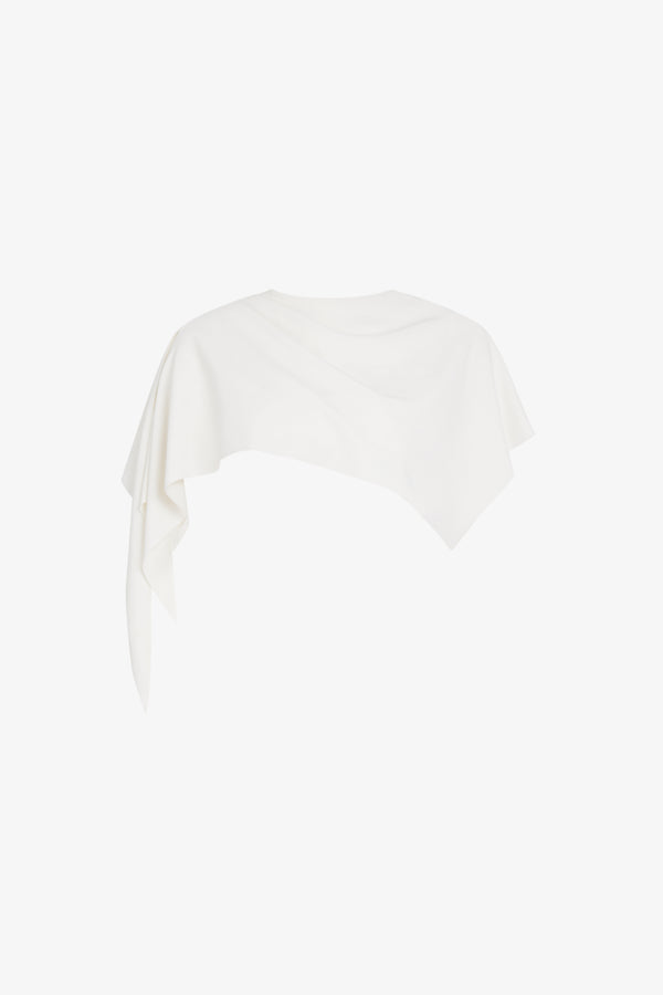 Thea Asymmetric Draped Cape