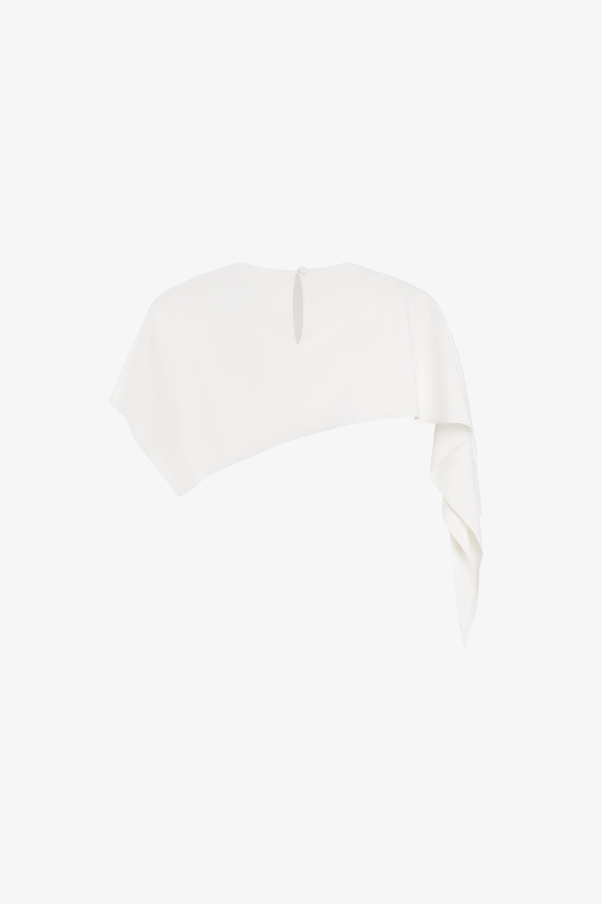 Thea Asymmetric Draped Cape