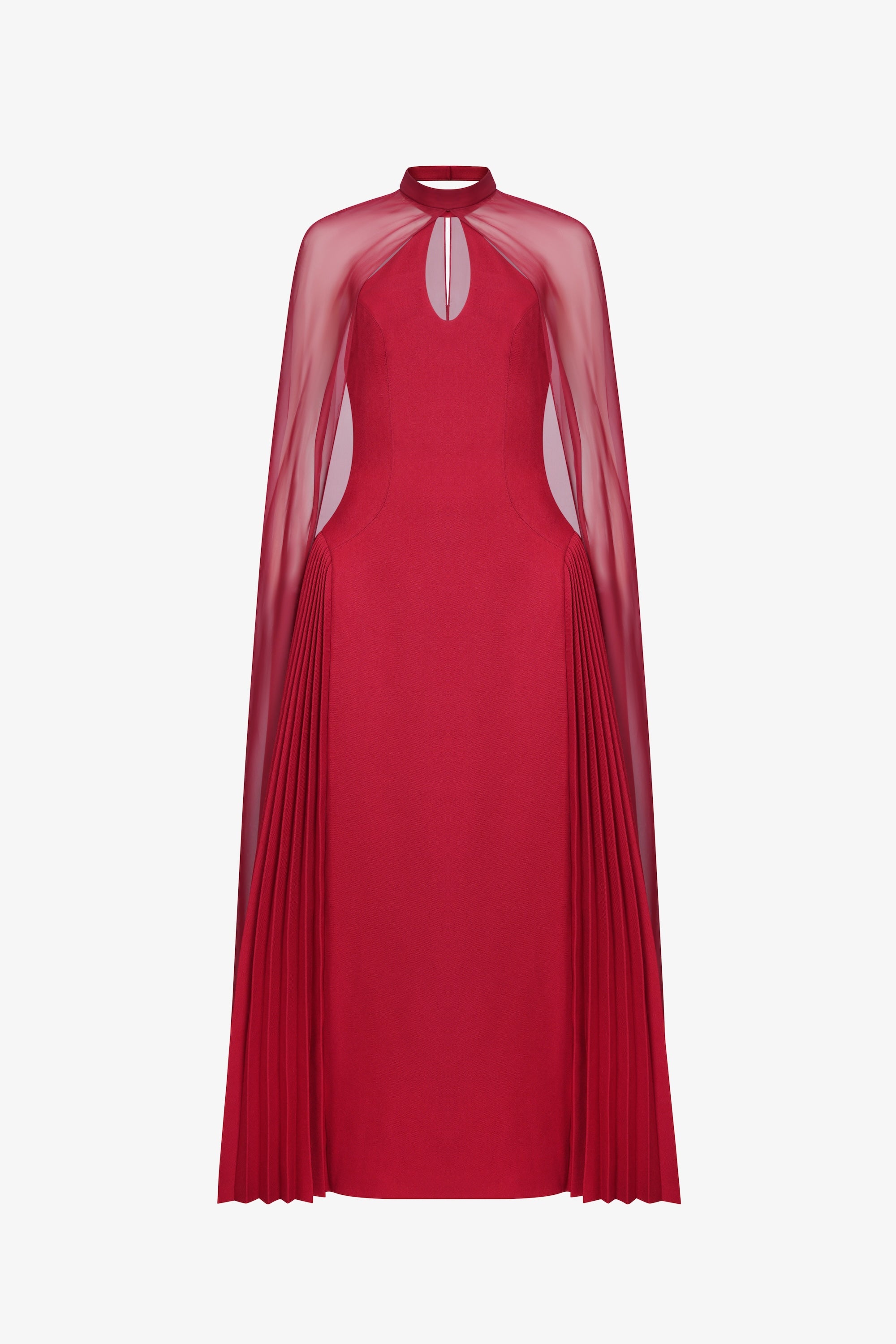 NYRIA Midi Dress with Neck Scarf