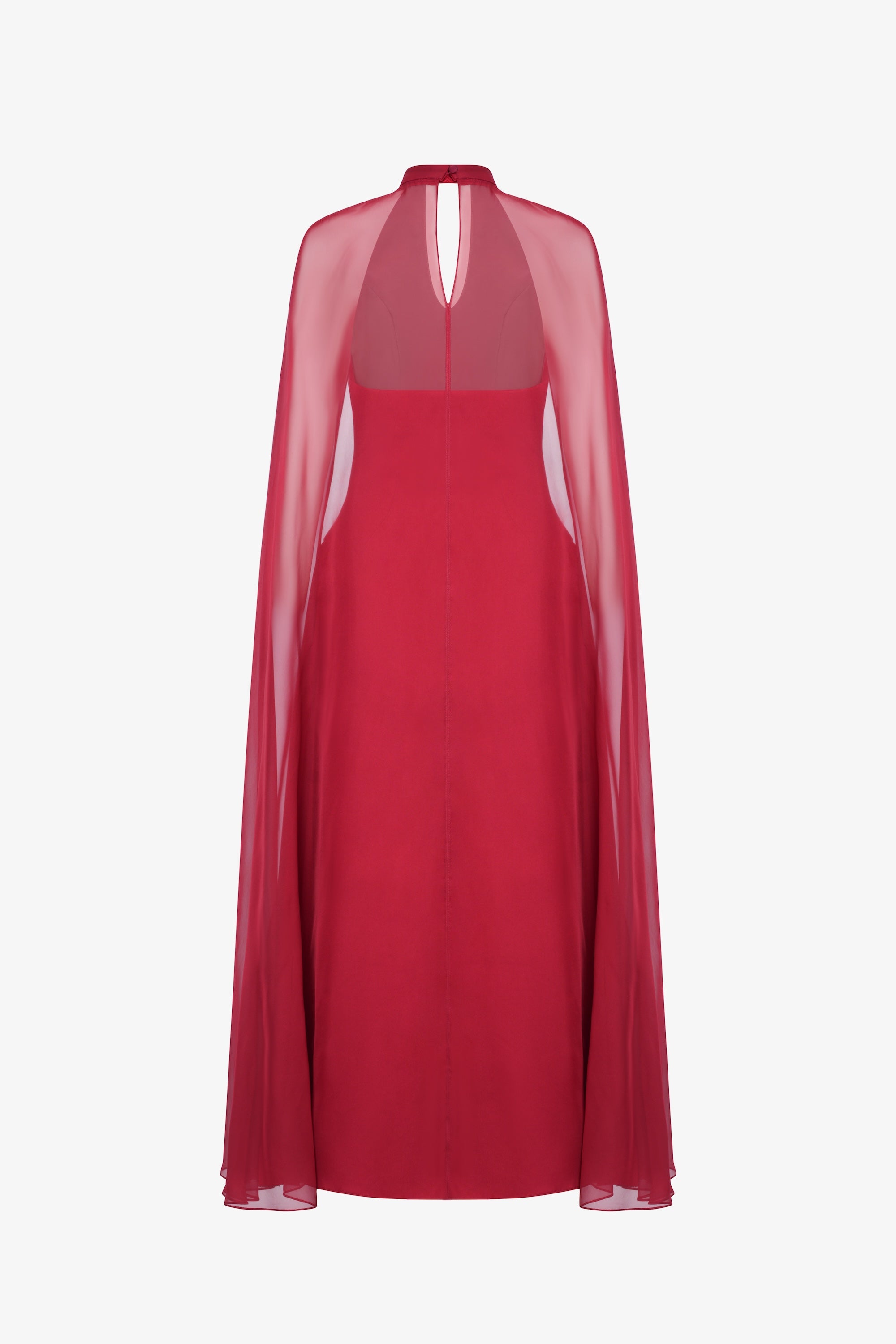 NYRIA Midi Dress with Neck Scarf