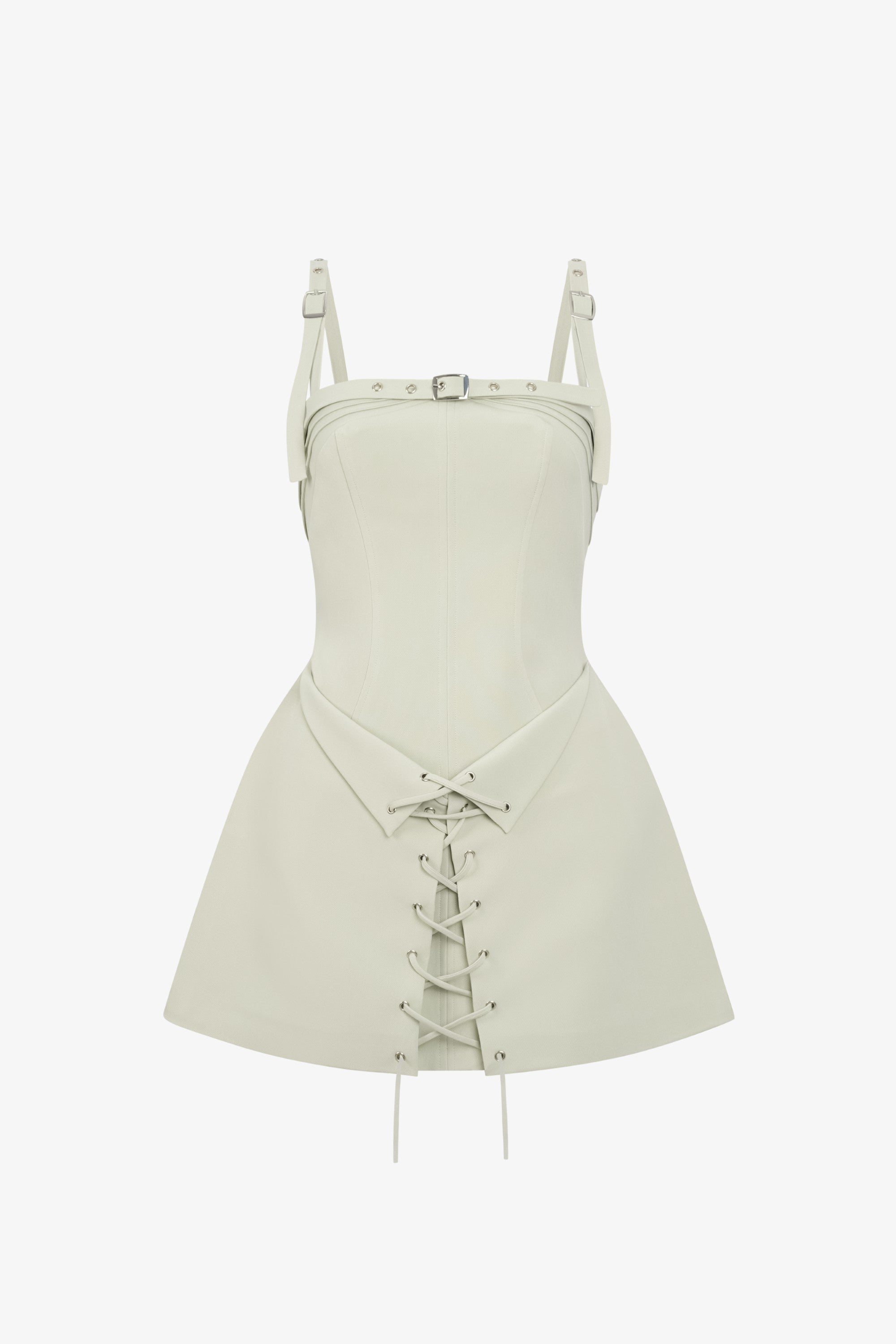 Amara Lace-up Mini Dress