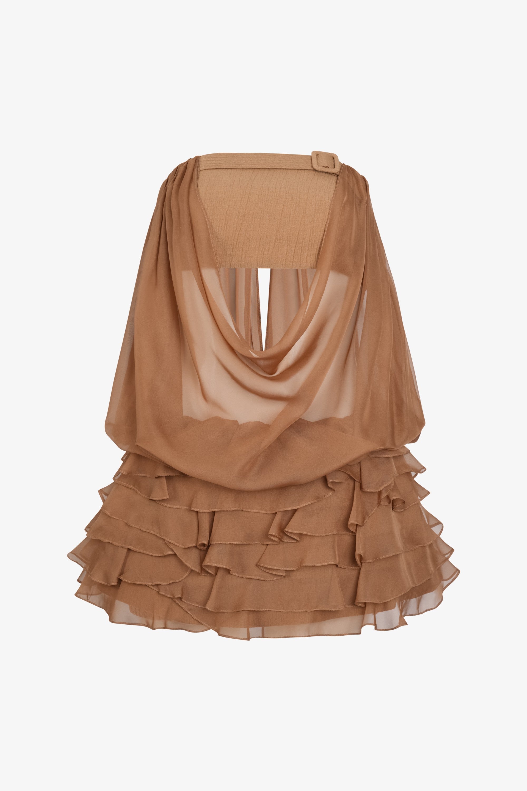 Dahlia Strapless Draped Mini Dress