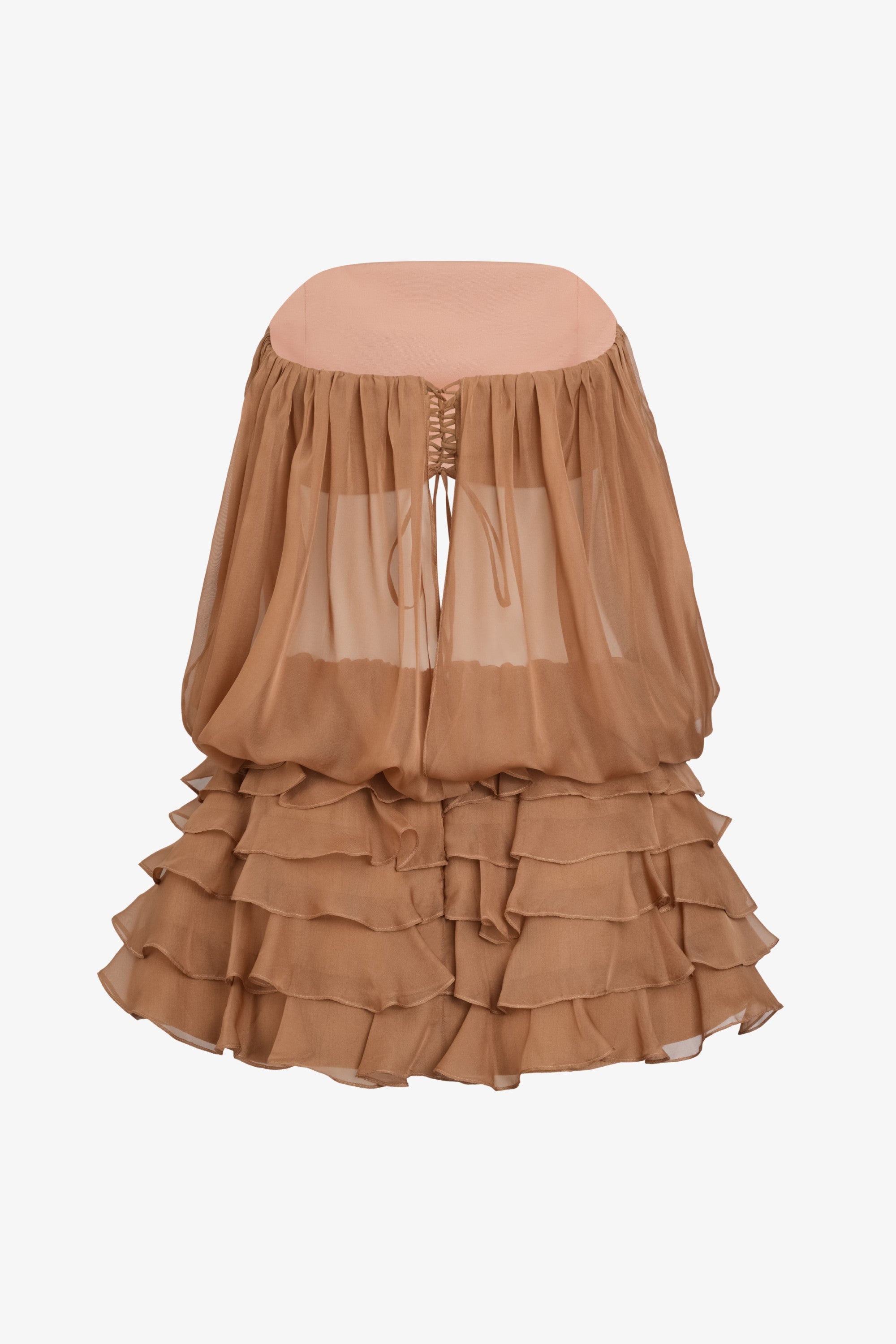 Dahlia Strapless Draped Mini Dress