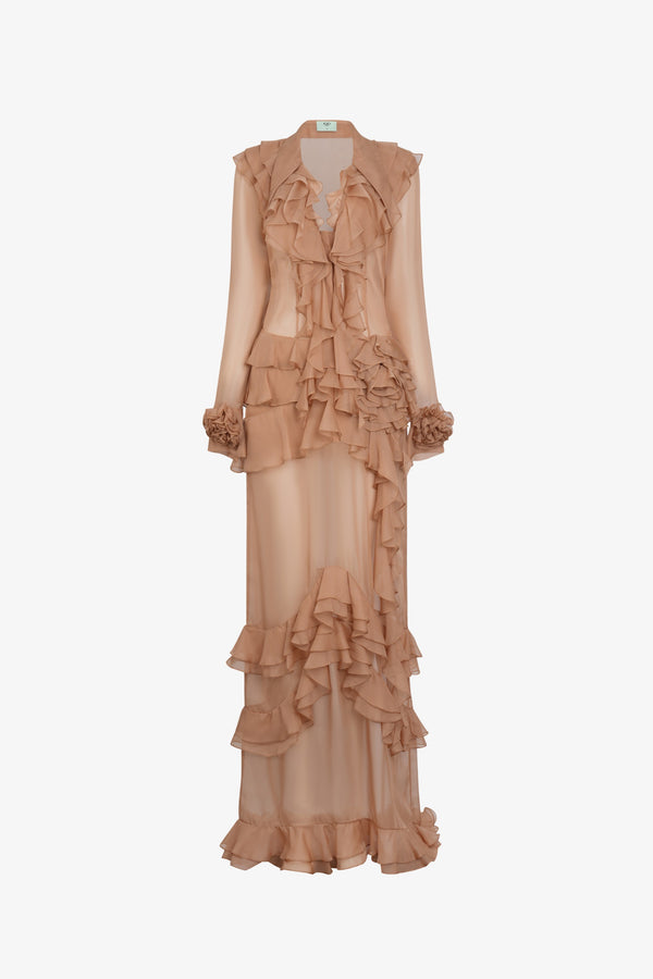 Goldie Ruffle Maxi Dress