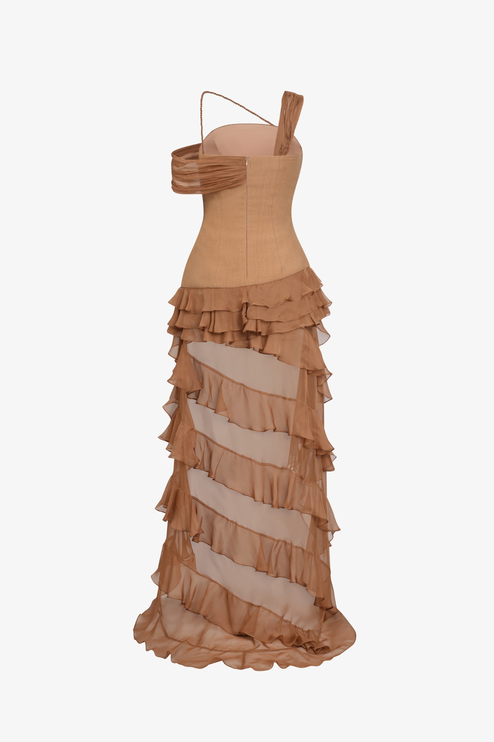 Elodie One-Shoulder High-Low Dress