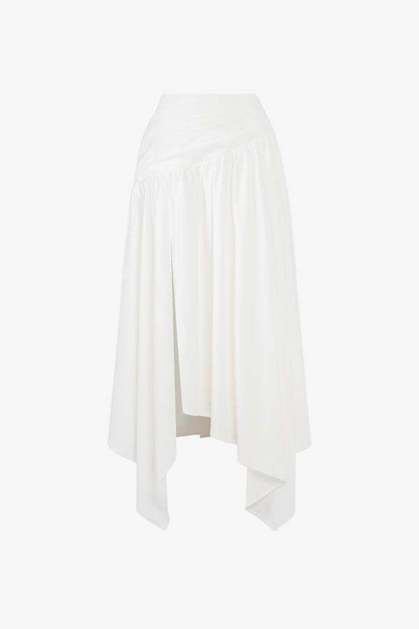 CASSIA Asymmetrical Midi Skirt