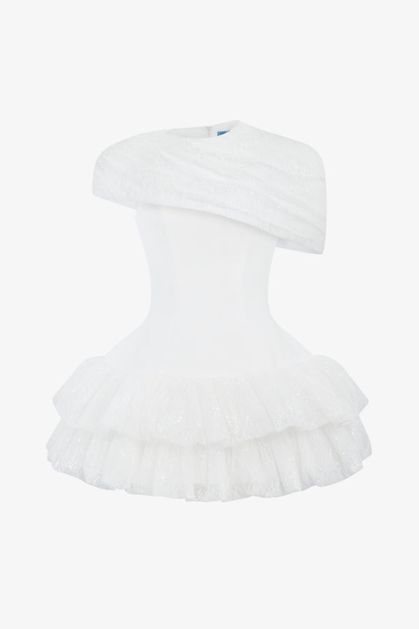 LALIE Mini Dress with Cape