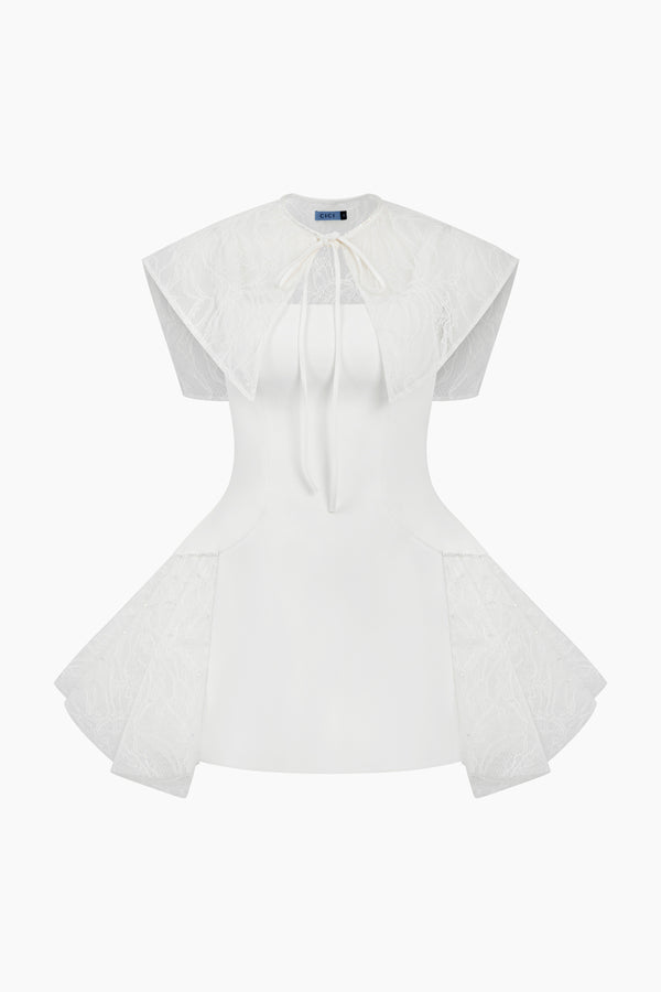 ARGUS Mini Dress with Cape