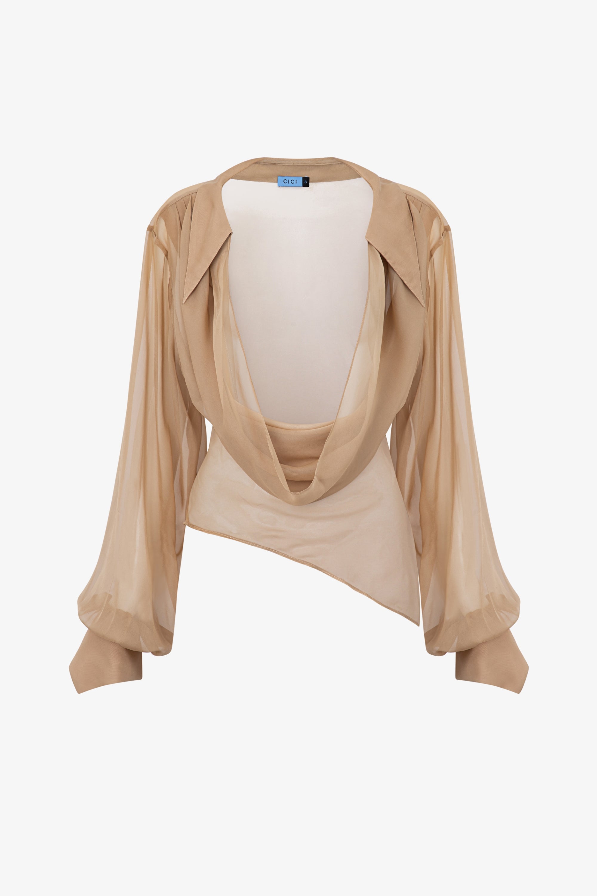 Fera Chiffon Overlay Blouse