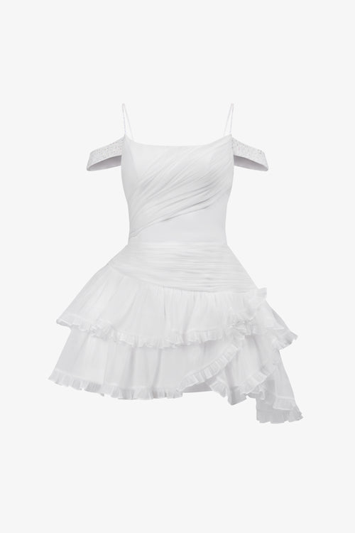 knee length dresses for ladies Cintrico Mini Dress - Lemon