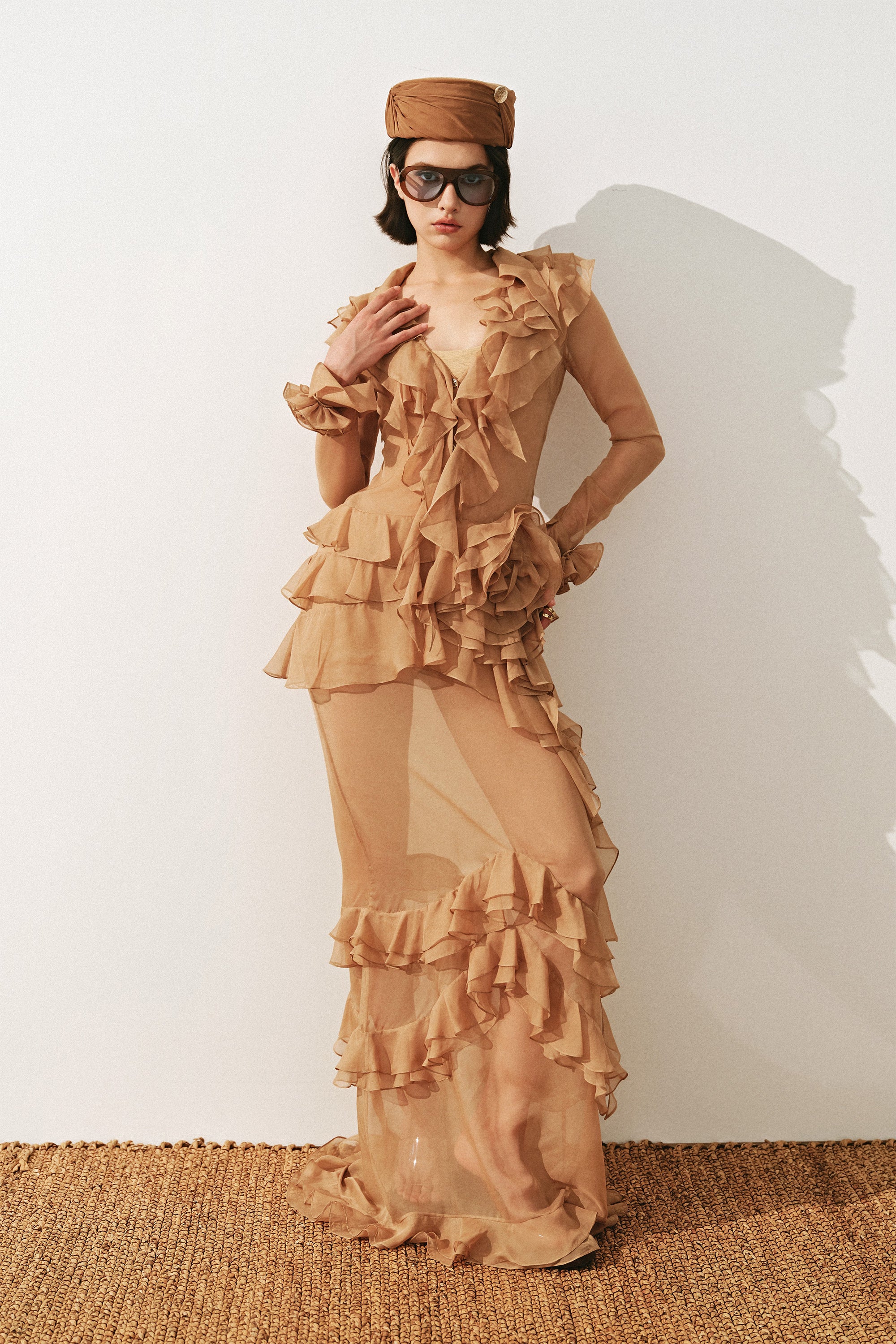 Goldie Ruffle Maxi Dress