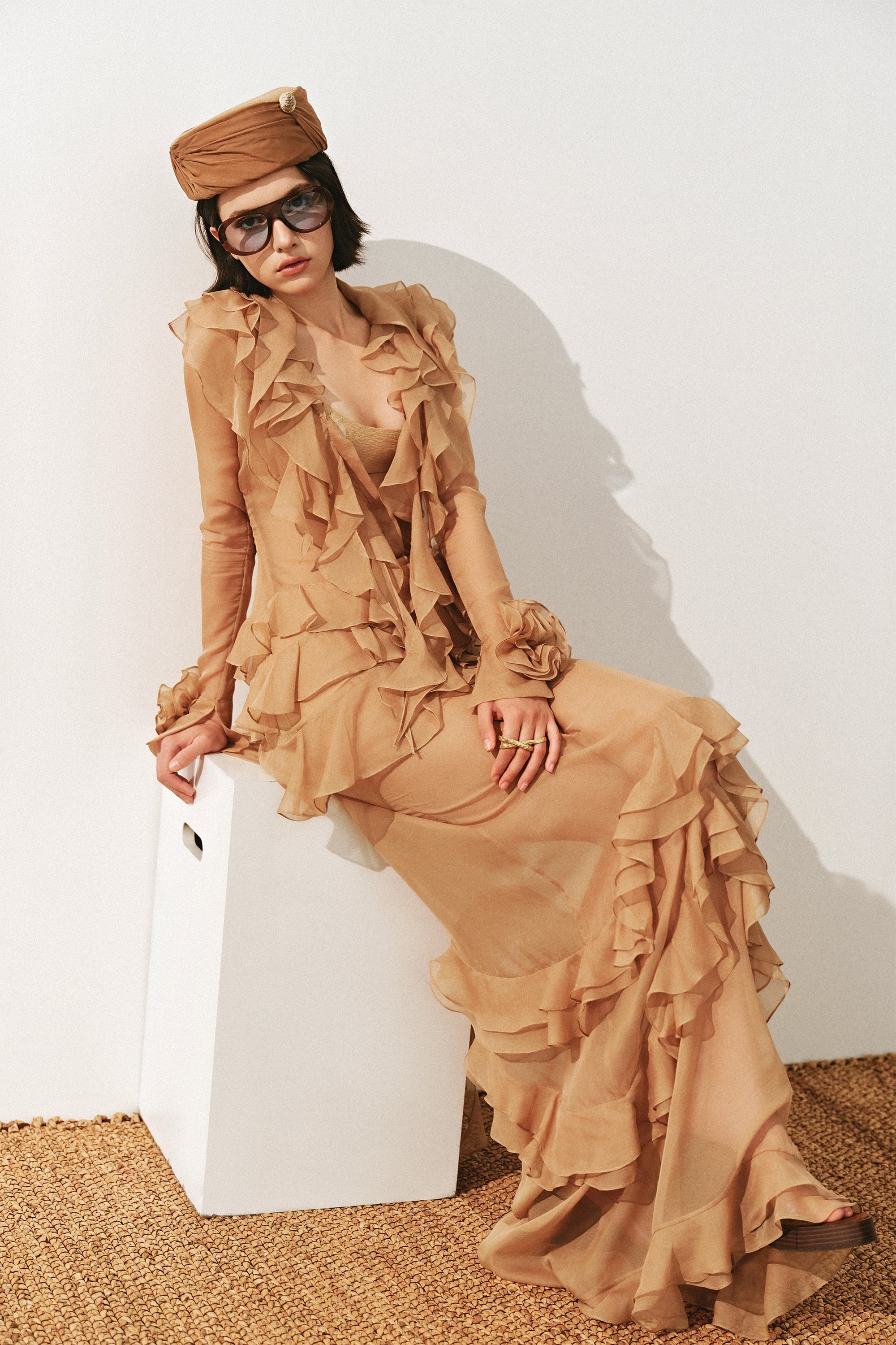 Goldie Ruffle Maxi Dress