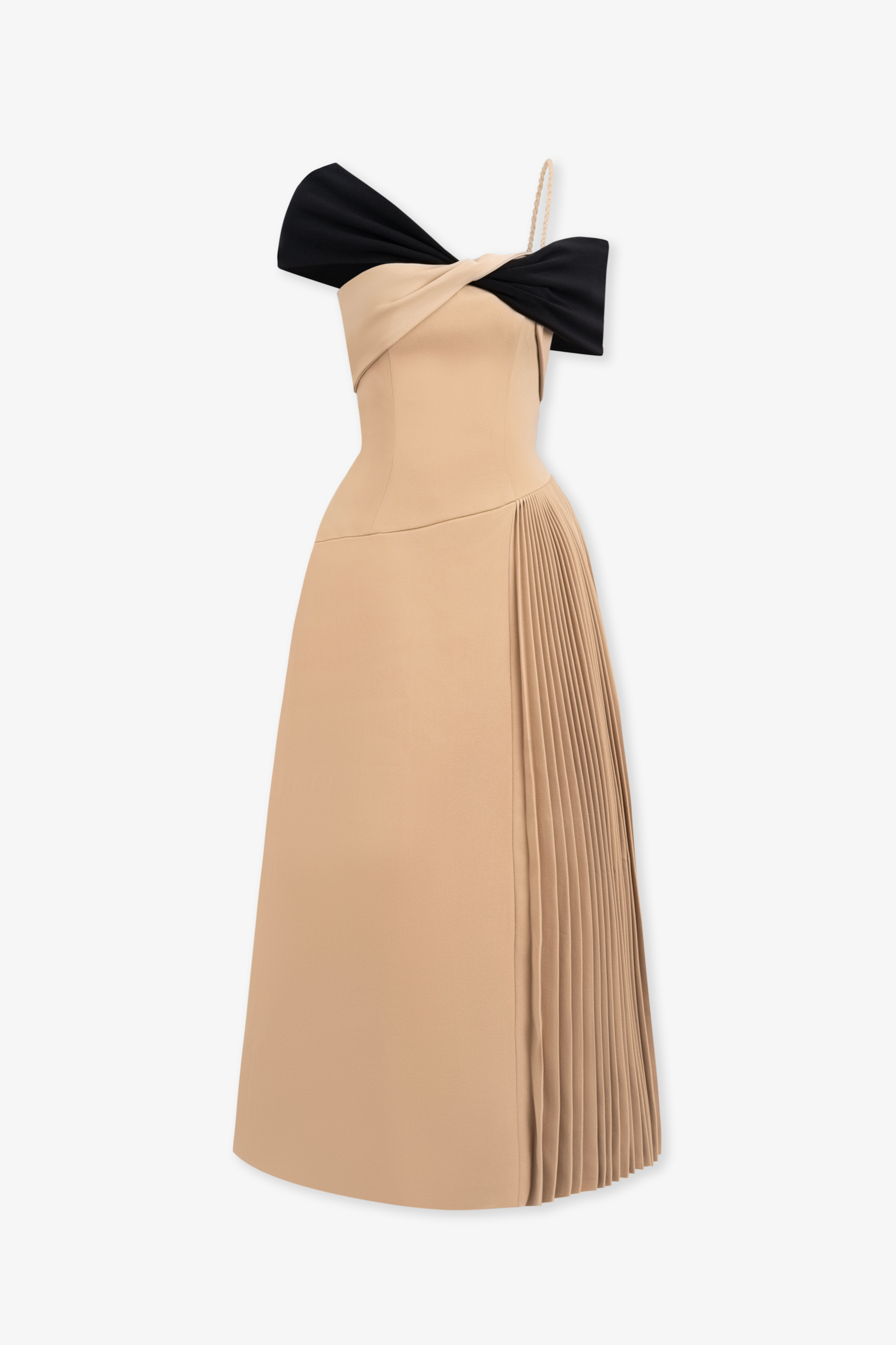 Janine Two-tone Midi Dress