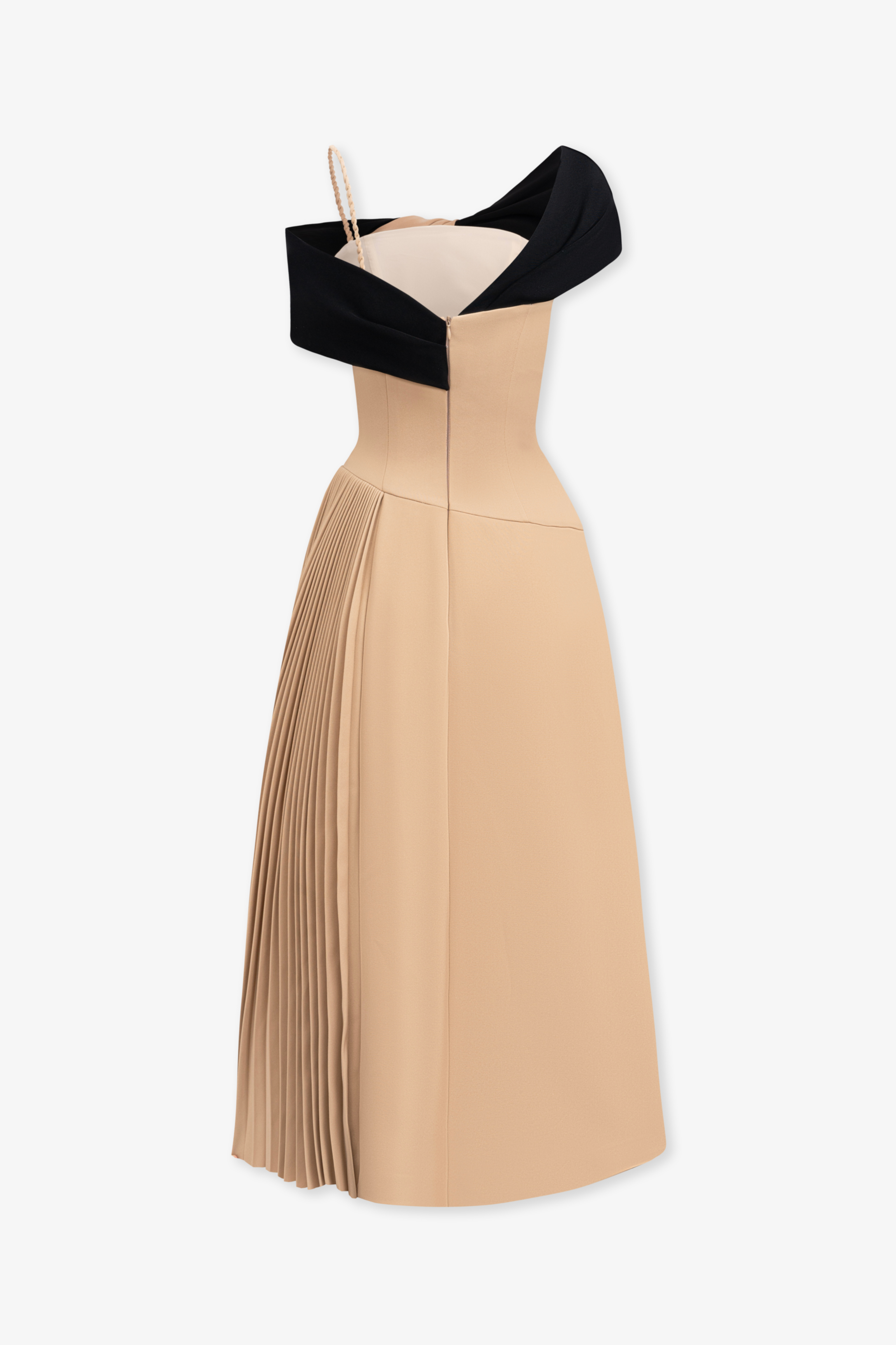 Janine Two-tone Midi Dress