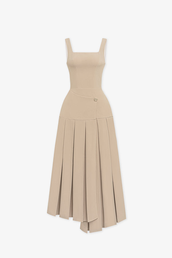 Ulla Pleated Midi Dress