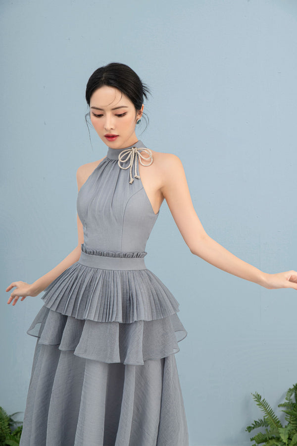 Chiko Ruffle Midi Dress