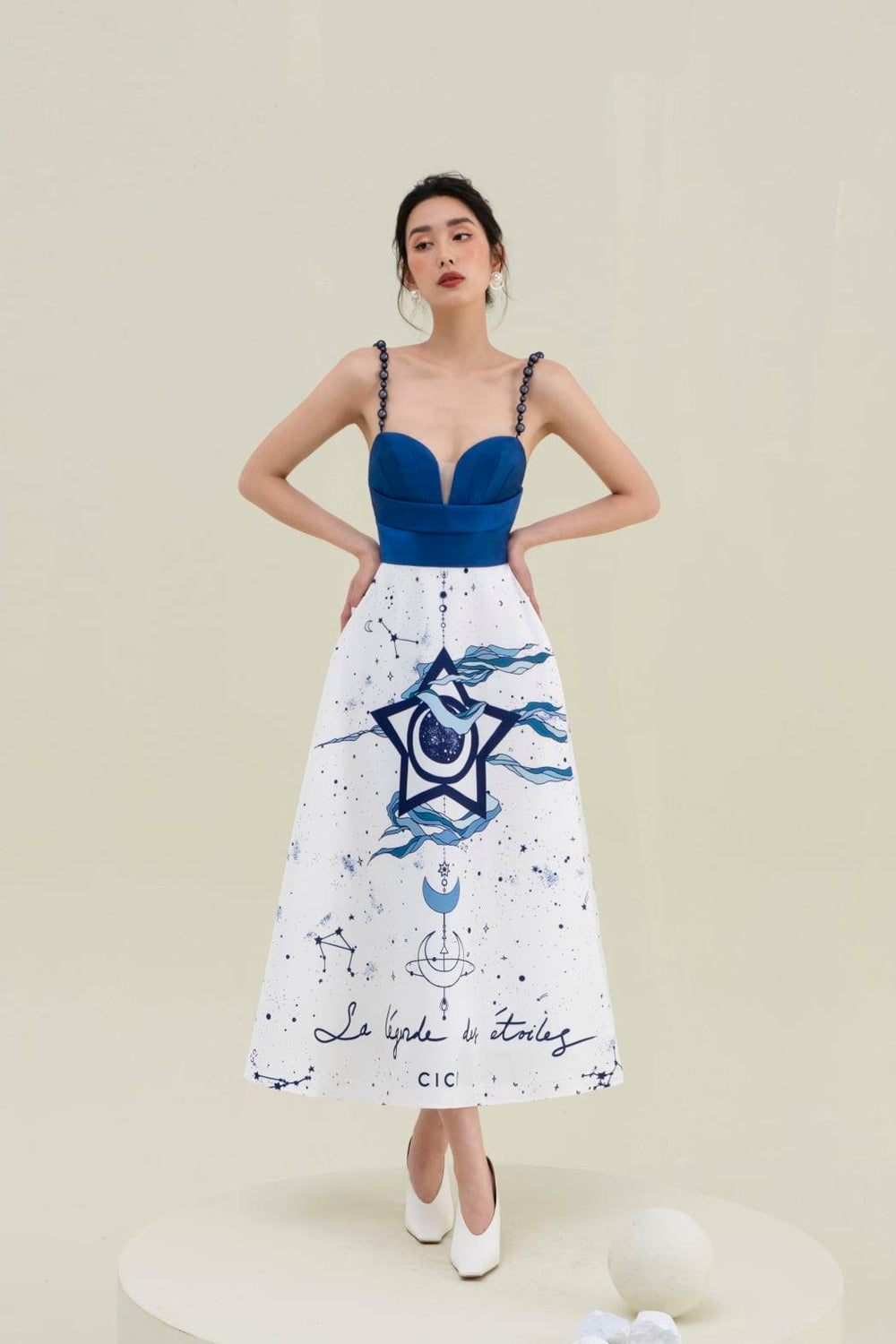 Cora Printed Midi Dress