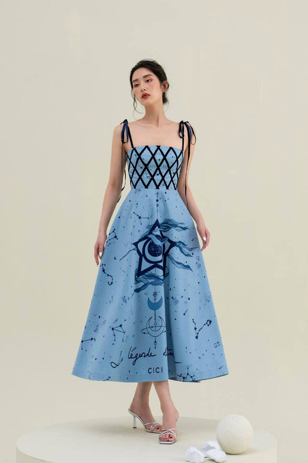 Linny Printed Cami Midi Dress